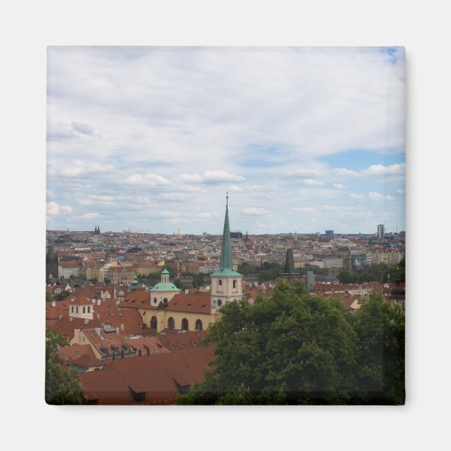 Prague Cityscape Magnet (Front)