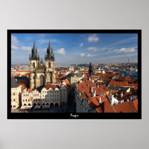 Prague Cityscape Poster
