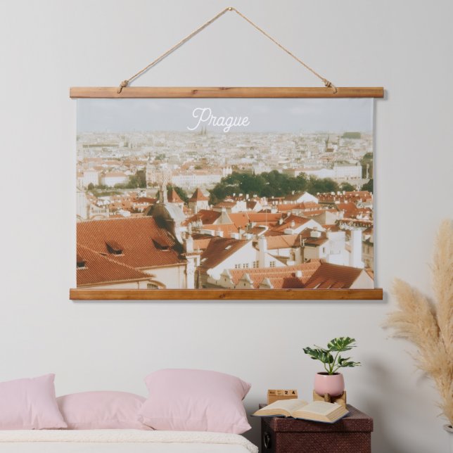 Prague Cityscape Souvenir Hanging Tapestry (Bedroom)