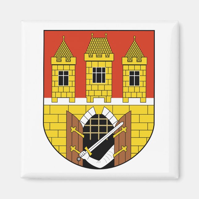 Prague, Czech Republic Coat of Arms Magnet (Front)