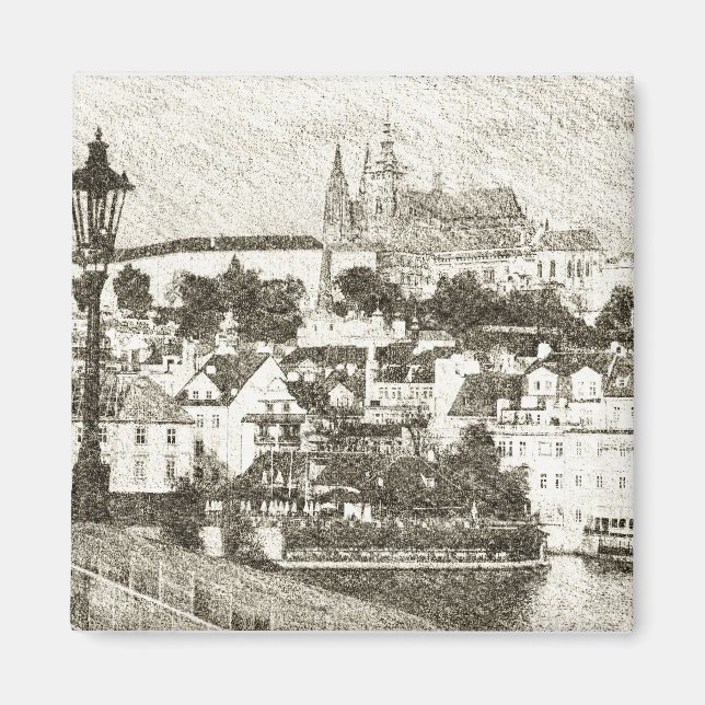 Prague, Czech Republic Magnet (Front)