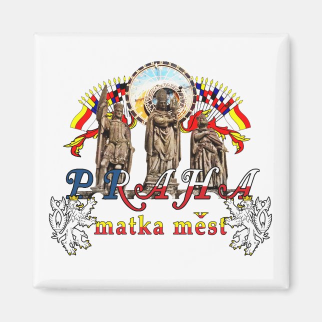 Prague Czech Republic Magnet (Front)
