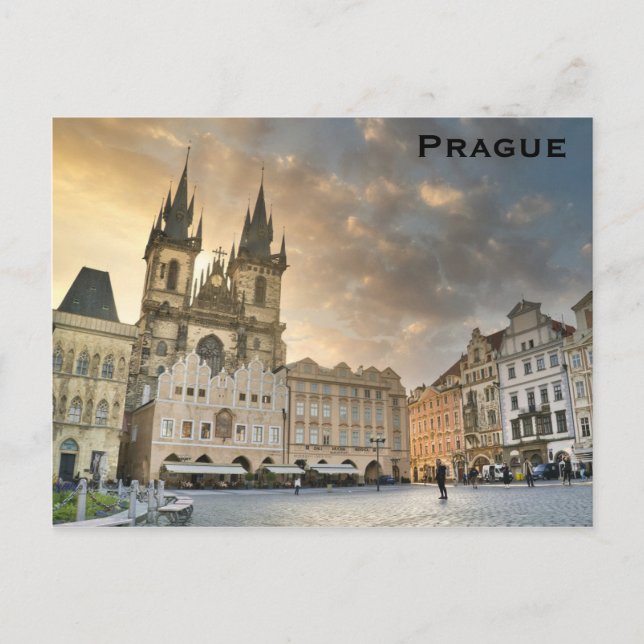 Prague Czech Republic Old Town Travel Photo Postcard (Front)