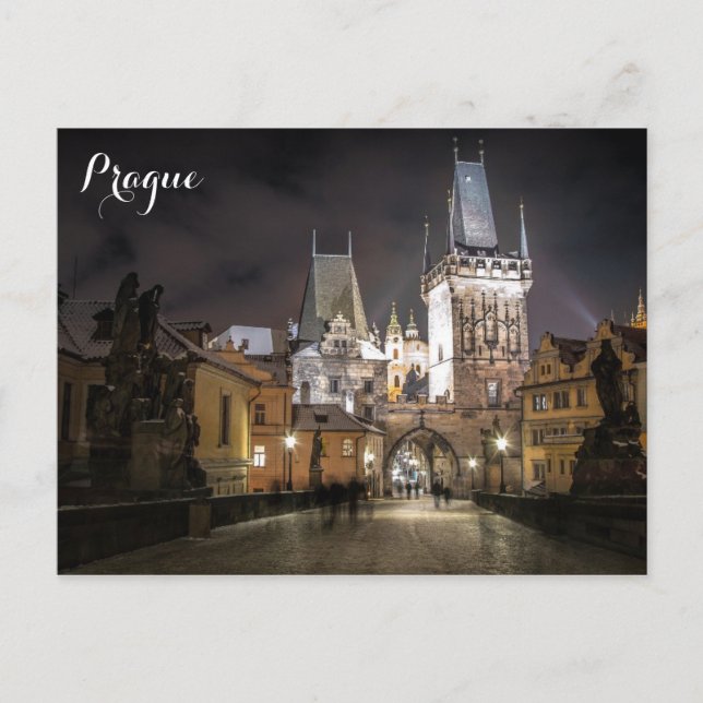 Prague Czech Republic Old Town Travel Photo Postcard (Front)