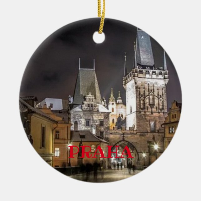 Prague Czech Republic Ornament (Front)