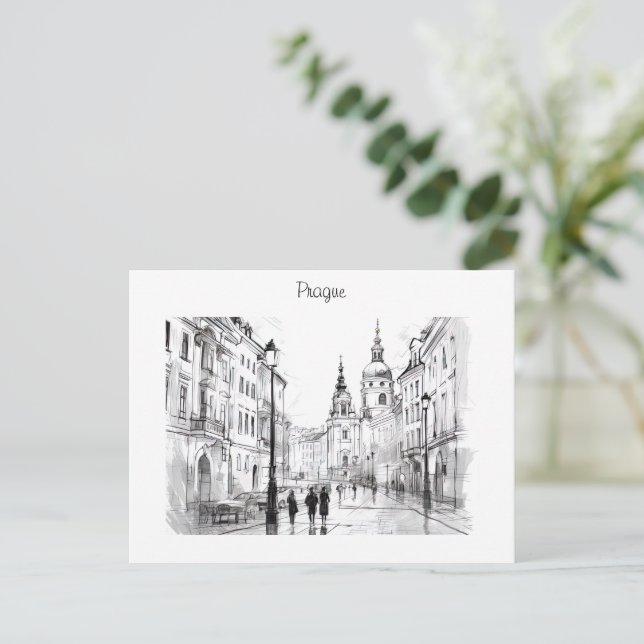Prague Czech Republic Postcard (Standing Front)