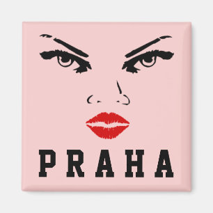 Prague Czech Republic, Praha Ceska Republika Woman Magnet