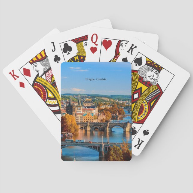 Prague Czechia Bridges Playing Cards (Back)
