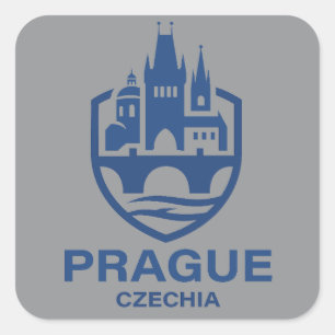 Prague Czechia Europe Square Sticker