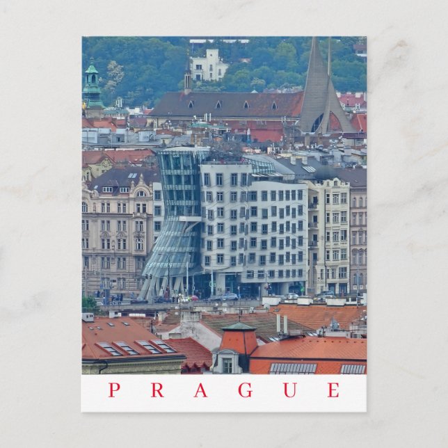 Prague Dancing House view postcard (Front)