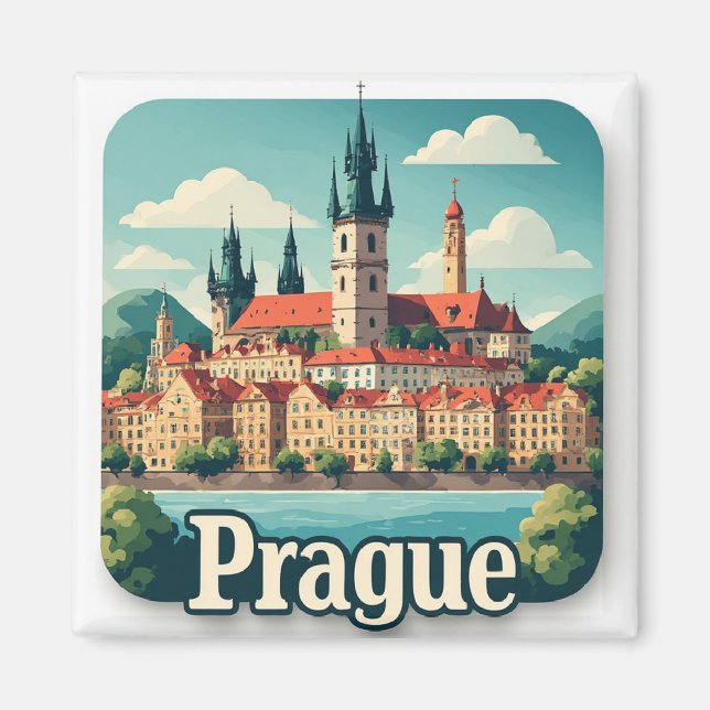 Prague Destination Collection Magnet (Front)