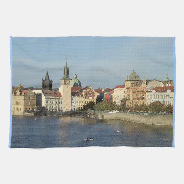 Prague Dishtowel Tea Towel (Horizontal)