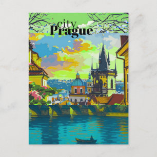 Prague Fine Art Postcards Vintage Travel Decor,