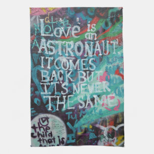 Prague Graffiti Tea Towel