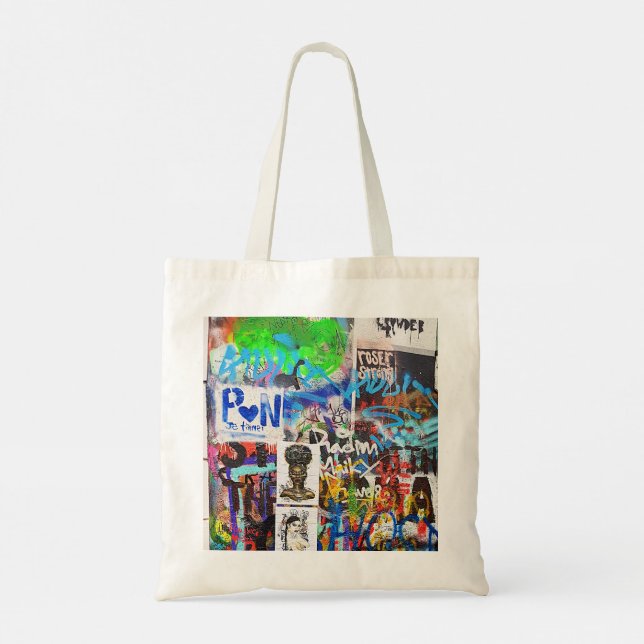 Prague Graffitis Tote Bag (Back)