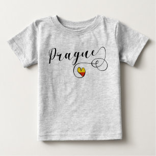 Prague Heart, Czech Republic Baby T-Shirt