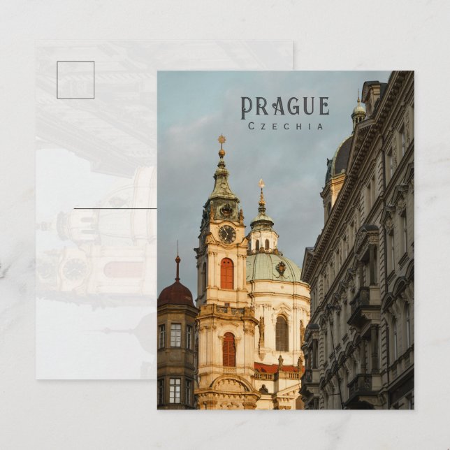 Prague Historic Architecture, Czechia travel  Postcard (Front/Back)