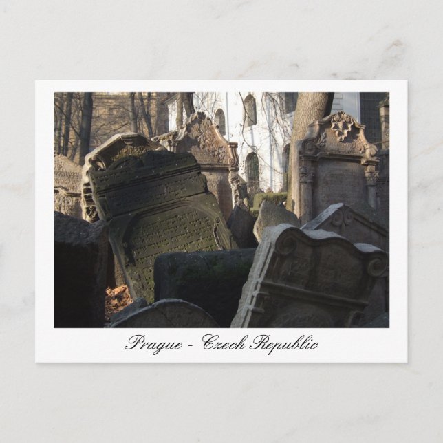 Prague, Jewish Cemetery, old town / Czech Republic Postcard (Front)