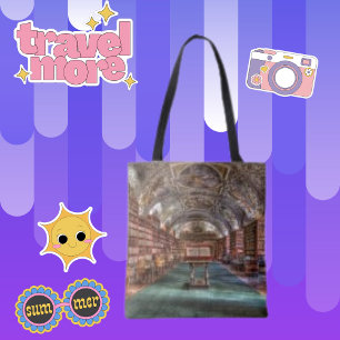 Prague Library Monastery Tote Bag