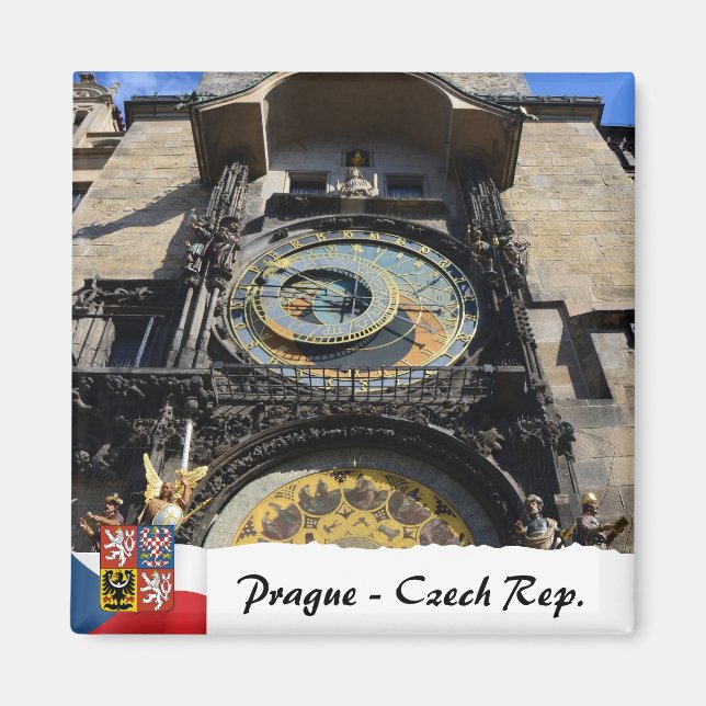 Prague Magnet, Astronomical Clock Magnet (Front)