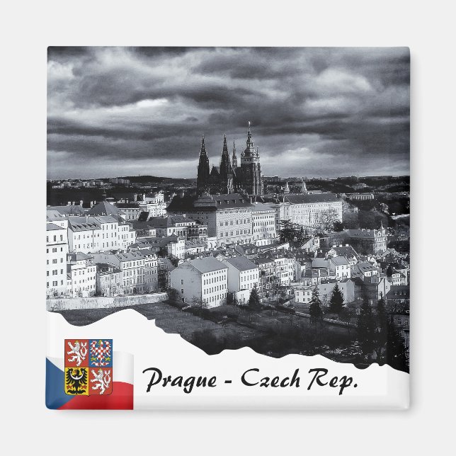 Prague Magnet, Czechia, Prague Castle Magnet (Front)