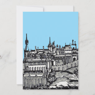 Prague medieval capital of Czech Republic Invitation