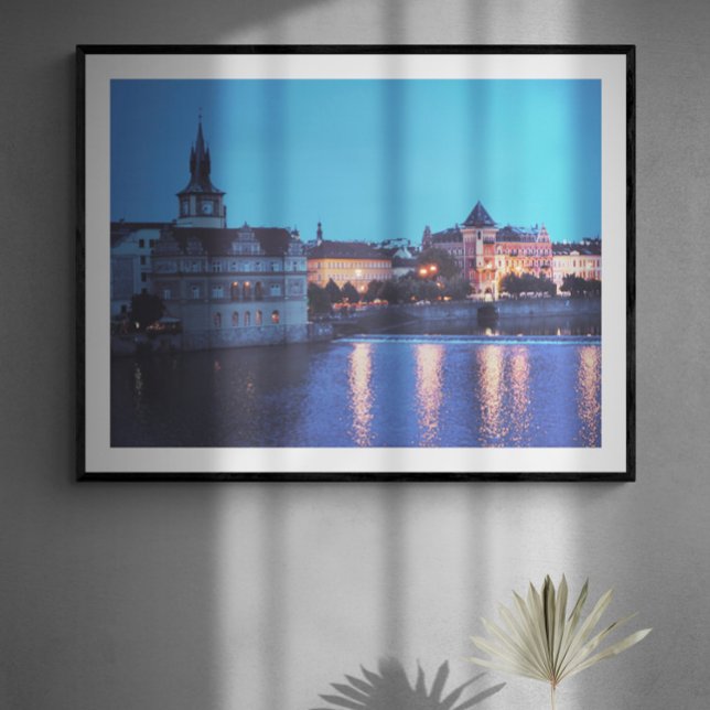 Prague Night Fine Art Photography Print  (Creator Uploaded)