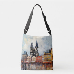 Prague night in Czech Republic  Crossbody Bag