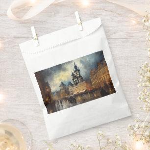 Prague night in Czech Republic Favour Bags