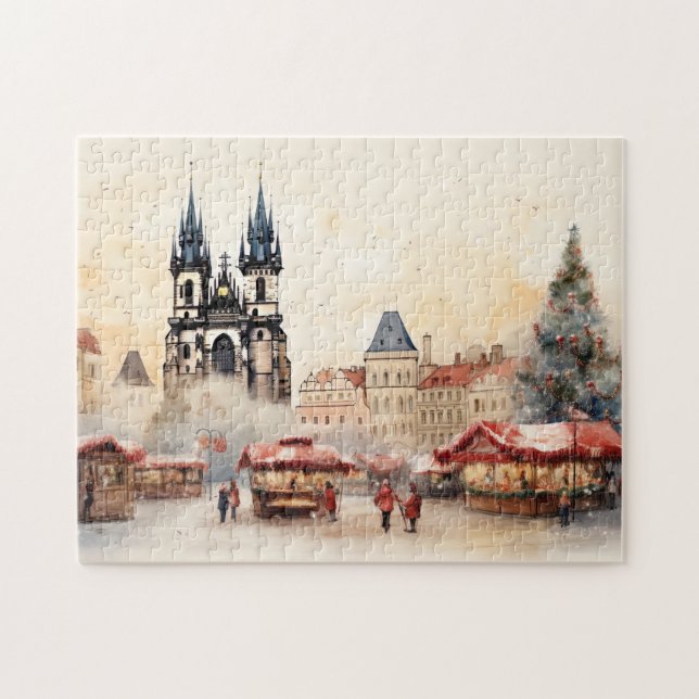  Prague night in Czech Republic Jigsaw Puzzle (Horizontal)