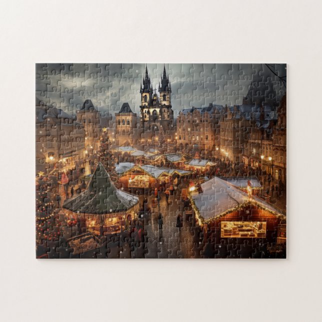  Prague night in Czech Republic Jigsaw Puzzle (Horizontal)
