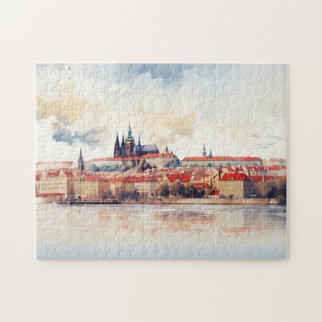  Prague night in Czech Republic Jigsaw Puzzle (Horizontal)