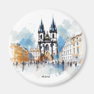 Prague old magnet
