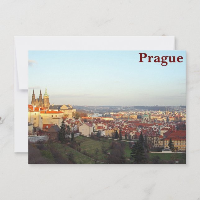 Prague panorama card (Front)