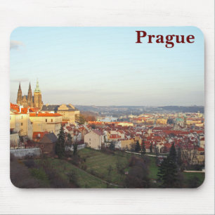 Prague panorama mouse pad