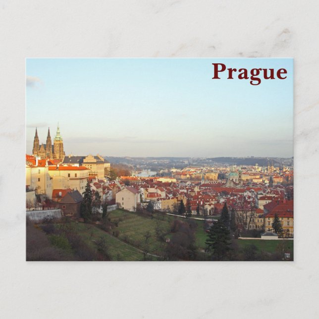 Prague panorama postcard (Front)