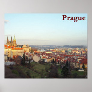 Prague panorama poster