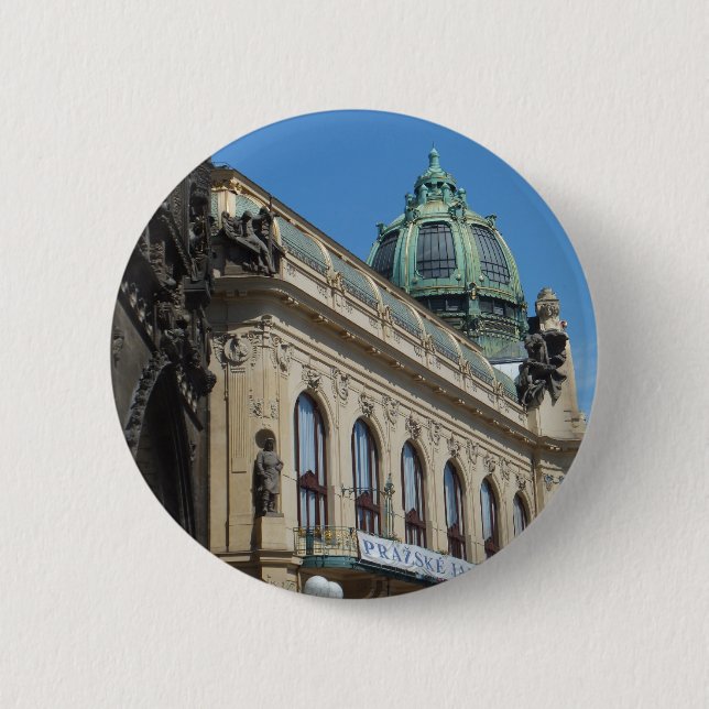 Prague / Praha custom button (Front)