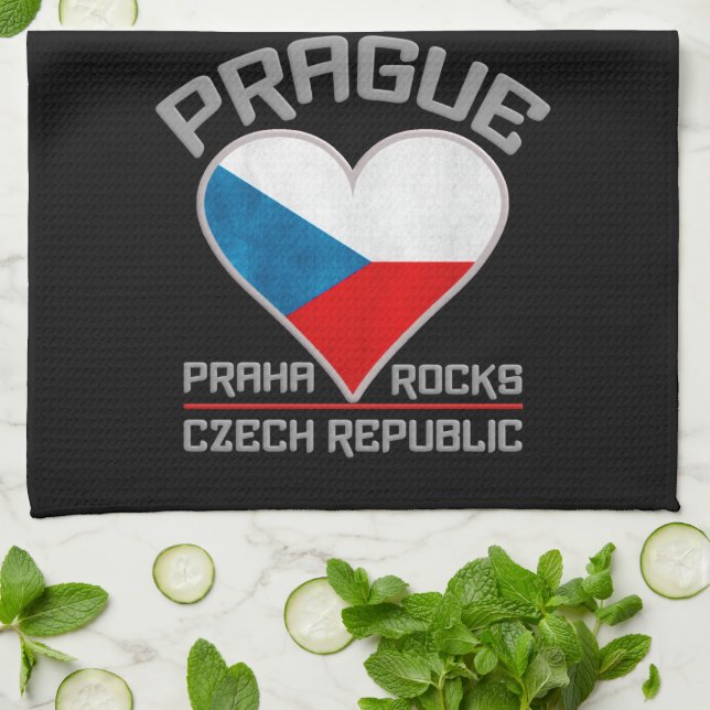 Prague / Praha kitchen towels (Folded)
