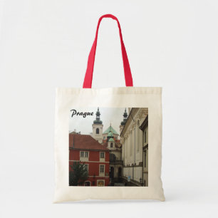 Prague Red White Tote Bag