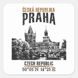 Prague Square Sticker