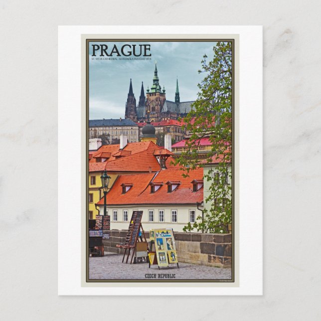 Prague - St Vitus Cathedral Postcard (Front)