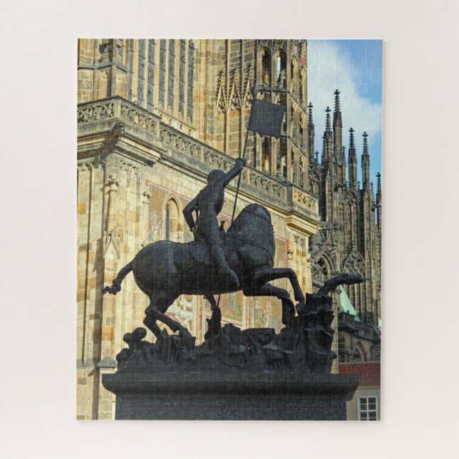 Prague statue 520-pc jigsaw puzzle (Vertical)
