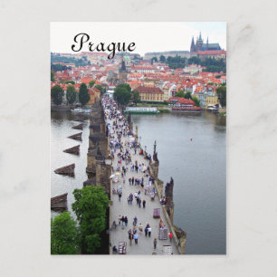 Prague View Postcard