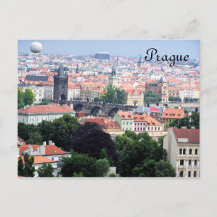 Prague View Postcard