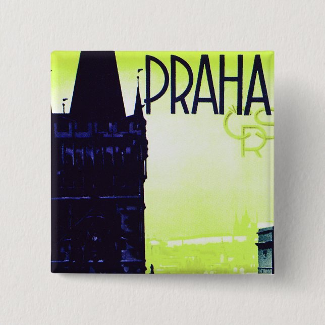 Praha 15 Cm Square Badge (Front)