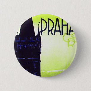 Praha 6 Cm Round Badge
