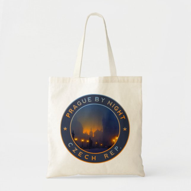 Praha by Night Tote Bag (Front)