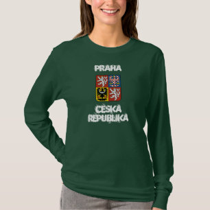 Praha, Ceska Republika with coat of arms T-Shirt