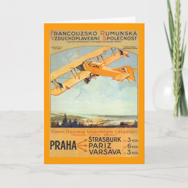 Praha ~ Franco Roumanie Card (Front)